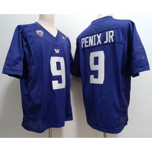 NCAA Washington Huskies 9 Michael Penix Jr. Purple Vapor Limited Men Jersey