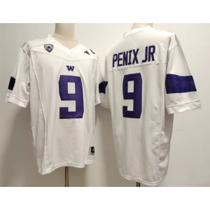 NCAA Washington Huskies 9 Michael Penix Jr White Limited Men Jersey