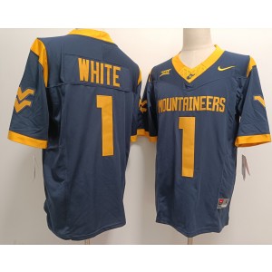 NCAA West Virginia Mountaineers 1 Navy F.U.S.E. Vapor Limited Men Jersey