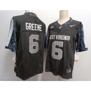 NCAA West Virginia Mountaineers 6 Garrett Greene Black F.U.S.E. Vapor Limited Men Jersey