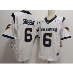 NCAA West Virginia Mountaineers 6 Garrett Greene White F.U.S.E. Vapor Limited Men Jersey