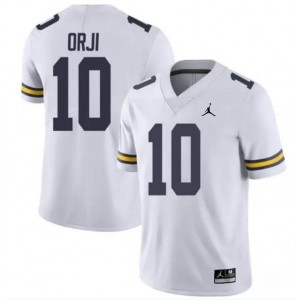 NCAA Wolverines 10 Alex Orji White Vapor Limited Men Jersey NCAA Wolverines 10 Alex Orji White Vapor Limited Men Jersey