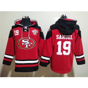 NFL 49ers 19 Deebo Samuel Red Ageless Must-Have Lace-Up Pullover Hoodie