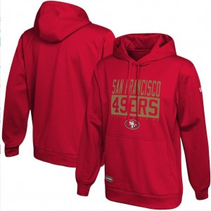 NFL 49ers New Era Scarlet School of Hard Knocks Pullover Hoodie
