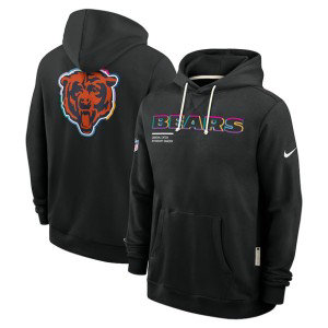 NFL Bears Black 2025 Crucial Catch Dri-FIT Hoodie NFL Bears Black 2025 Crucial Catch Dri-FIT Hoodie