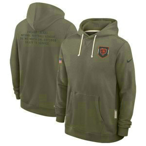 NFL Bears Olive 2025 Salute to Service Pullover Hoodie NFL Bears Olive 2025 Salute to Service Pullover Hoodie