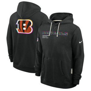 NFL Bengals Black 2025 Crucial Catch Dri-FIT Hoodie