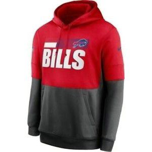 NFL Bills Red Grey Hoodie