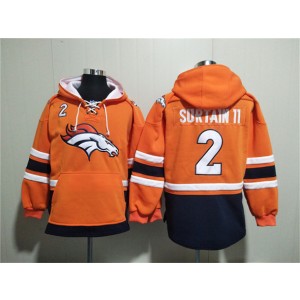 NFL Broncos 2 Pat Surtain II Orange Ageless Must-Have Lace-Up Pullover Hoodie NFL Broncos 2 Pat Surtain II Orange Ageless Must-Have Lace-Up Pullover Hoodie