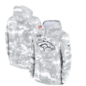 NFL Broncos 2024 White Grey Salute To Service Hoodie NFL Broncos 2024 White Grey Salute To Service Hoodie