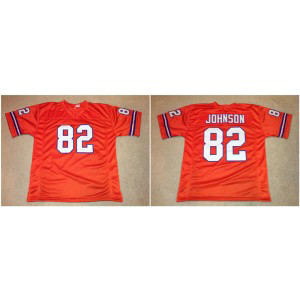 NFL Broncos 82 Vance Johnson Orange Throwback Men Jersey NFL Broncos 82 Vance Johnson Orange Throwback Men Jersey