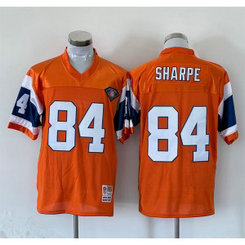 NFL Broncos 84 Shannon Sharpe Orange 75TH Throwback Men Jersey NFL Broncos 84 Shannon Sharpe Orange 75TH Throwback Men Jersey