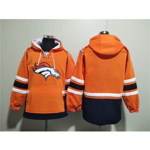 NFL Broncos Blank Orange Ageless Must-Have Lace-Up Pullover Hoodie NFL Broncos Blank Orange Ageless Must-Have Lace-Up Pullover Hoodie