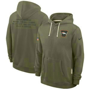 NFL Broncos Olive 2025 Salute to Service Pullover Hoodie NFL Broncos Olive 2025 Salute to Service Pullover Hoodie