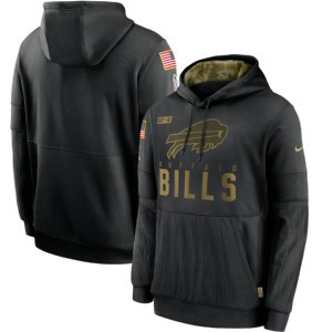 NFL Buffalo Bills 2020 Black Salute To Service Hoodie