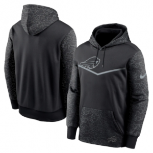 NFL Buffalo Bills Black Reflective Therma Hoodie