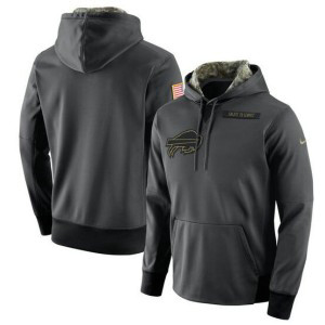 NFL Buffalo Bills Nike Anthracite Salute to Service Player Performance Hoodie