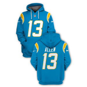 NFL Chargers 13 Keenan Allen Light Blue 2021 Stitched New Hoodie NFL Chargers 13 Keenan Allen Light Blue 2021 Stitched New Hoodie
