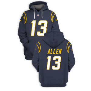 NFL Chargers 13 Keenan Allen Navy 2021 Stitched New Hoodie