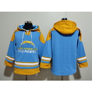NFL Chargers Blank Blue Hoodie Sweatshirt