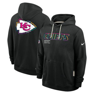 NFL Chiefs Black 2025 Crucial Catch Dri-FIT Hoodie