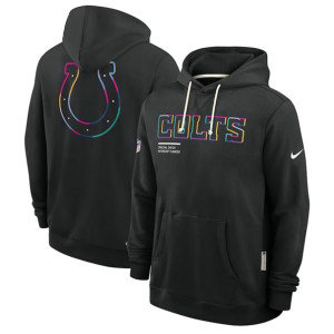 NFL Colts Black 2025 Crucial Catch Dri-FIT Hoodie