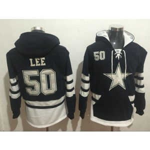 NFL Dallas Cowboys 50 Sean Lee Navy All Stitched Hooded Men Sweatshirt