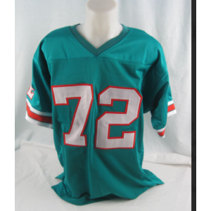 NFL Dolphins 1972 UNDEFEATED SEASON 72 Aqua Throwback Men Jersey