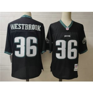 NFL Eagles 36 WESTBROOK Black Throwback Men Jersey