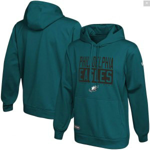 NFL Eagles New Era Midnight Green School of Hard Knocks Pullover Hoodie