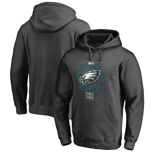 NFL Eagles Pro Line Grey 2017 NFC East Division Champions Pullover Men Hoodie