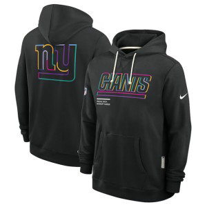 NFL Giants Black 2025 Crucial Catch Dri-FIT Hoodie