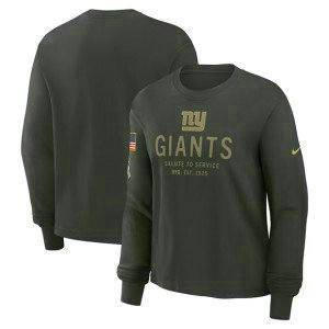 NFL Giants Dark Green 2025 Salute to Service Sideline Dri-FIT Long Sleeve T-Shirt NFL Giants Dark Green 2025 Salute to Service Sideline Dri-FIT Long Sleeve T-Shirt