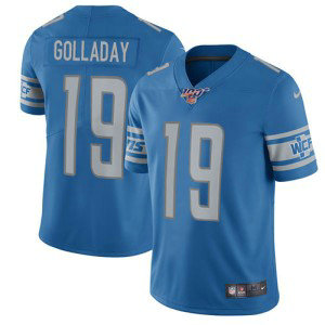 NFL Lions 100th 19 Kenny Golladay Blue Vapor Untouchable Limited Men Jersey NFL Lions 100th 19 Kenny Golladay Blue Vapor Untouchable Limited Men Jersey