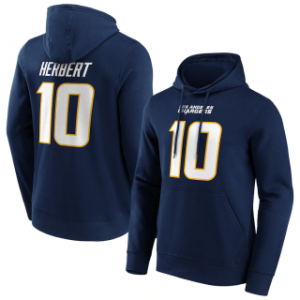NFL Los Angeles Chargers 10 Justin Herbert Navy Hoodie