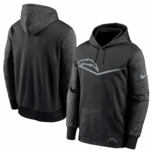 NFL Los Angeles Chargers Black Reflective Therma Hoodie