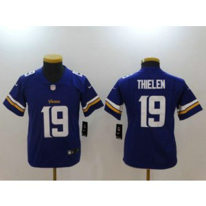 NFL Minnesota Vikings 19 Adam Thielen Purple Vapor Untouchable Youth Jersey
