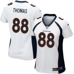 NFL Nike Broncos 88 Demaryius Thomas White Women Jersey NFL Nike Broncos 88 Demaryius Thomas White Women Jersey