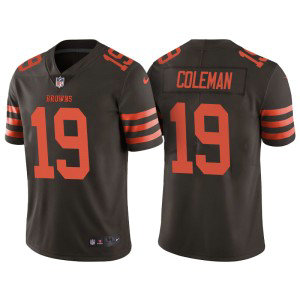 NFL Nike Browns 19 Corey Coleman Brown Color Rush Men Limited Jersey