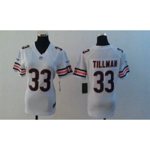 NFL Nike Chicago Bears 33 Charles Tillman White Women Jersey NFL Nike Chicago Bears 33 Charles Tillman White Women Jersey