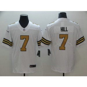 NFL Nike Saints 7 Taysom Hill White Color Rush Men Limited Jersey NFL Nike Saints 7 Taysom Hill White Color Rush Men Limited Jersey