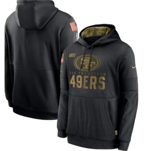 NFL San Francisco 49ers 2020 Black Salute To Service Hoodie