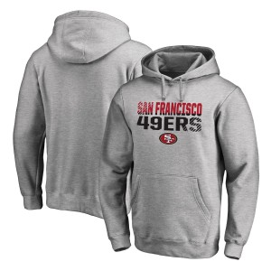 NFL San Francisco 49ers Pro Line Ash Fade Out Pullover Men Hoodie