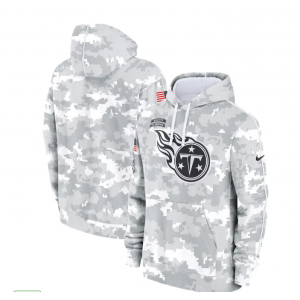 NFL Tennessee Titans 2024 White Grey Salute To Service Hoodie