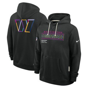 NFL Washington Commanders Black 2025 Crucial Catch Dri-FIT Hoodie