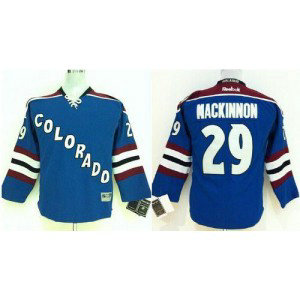NHL Avalanche 29 Nathan MacKinnon Blue Youth Jersey