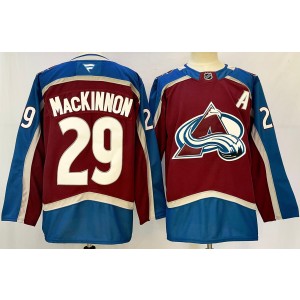 NHL Avalanche 29 Nathan MacKinnon Burgundy 2024 New Fanatics Men Jersey NHL Avalanche 29 Nathan MacKinnon Burgundy 2024 New Fanatics Men Jersey