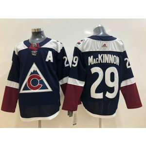 NHL Avalanche 29 Nathan MacKinnon Navy Blue Alternate Adidas Men Jersey