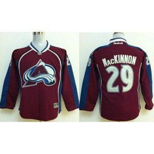NHL Avalanche 29 Nathan MacKinnon Red Youth Jersey
