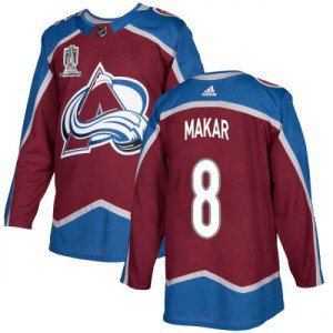 NHL Avalanche 8 Cale Makar 2022 Stanley Cup Champions Patch Adidas Men Jersey